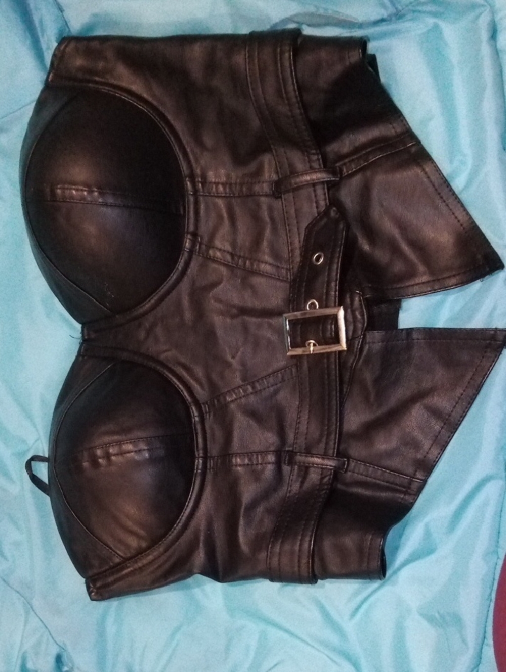 Pleather Top MEDIUM
